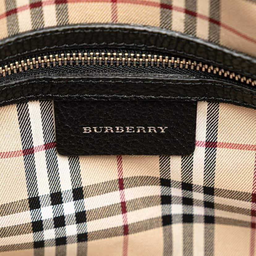 Burberry Leather Handbag Black Leather Good condition - Box View