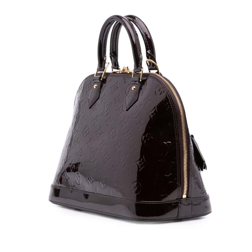 Louis Vuitton Monogram Vernis Alma PM Purple Leather Good condition - Back View