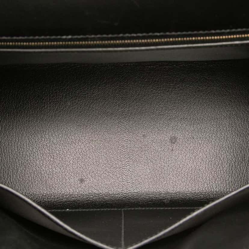 Hermès Box Calf Kelly II Sellier 32 Black Leather Good condition - Model View