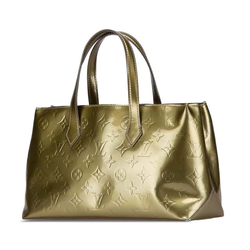 Louis Vuitton Monogram Vernis Wilshire PM Green Leather Good condition - Back View