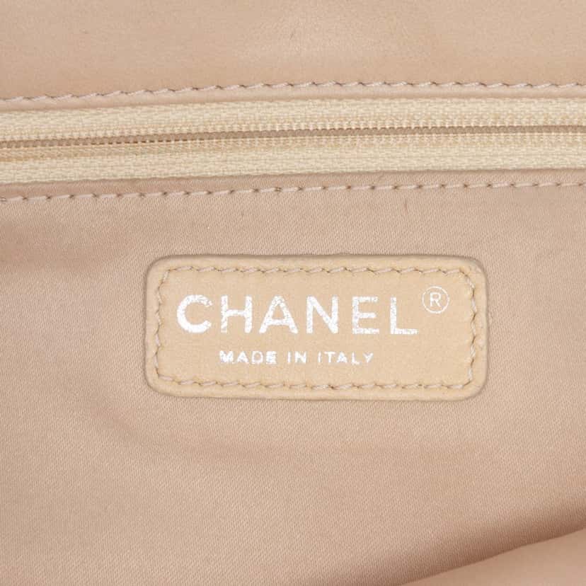 Chanel Medium CC Quilted Lambskin Sequin Single Flap Brown Leather Fair condition - Box View