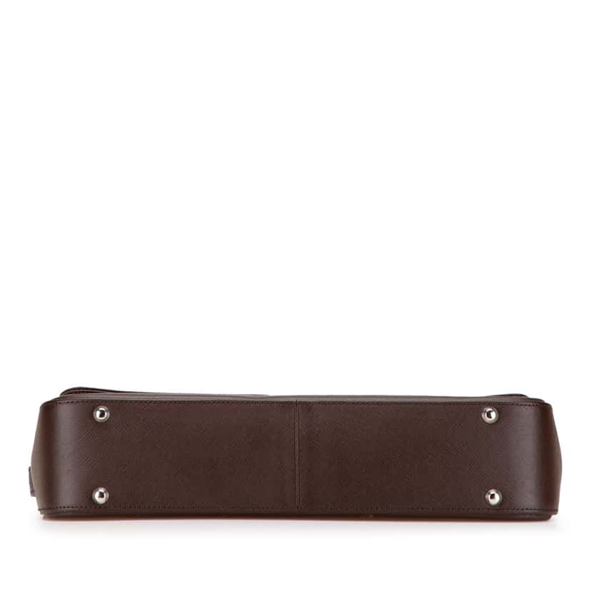 Burberry Leather Flap Shoulder Bag Brown Leather Good condition - Inside View