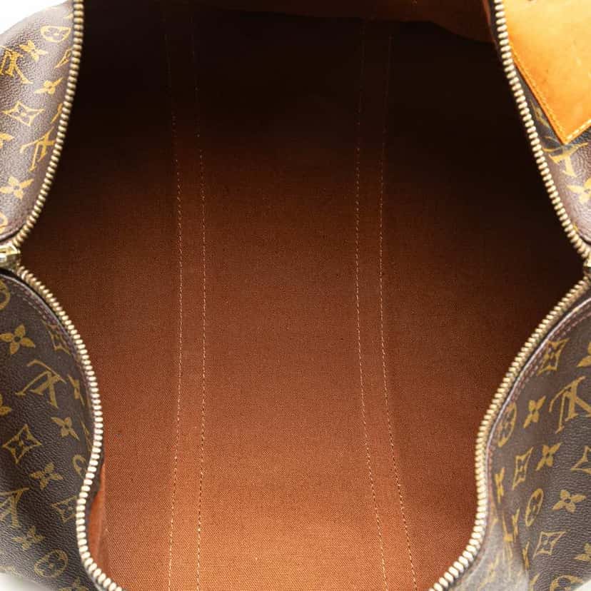 Louis Vuitton Monogram Keepall Bandouliere 50 Brown Canvas Good condition - Model View