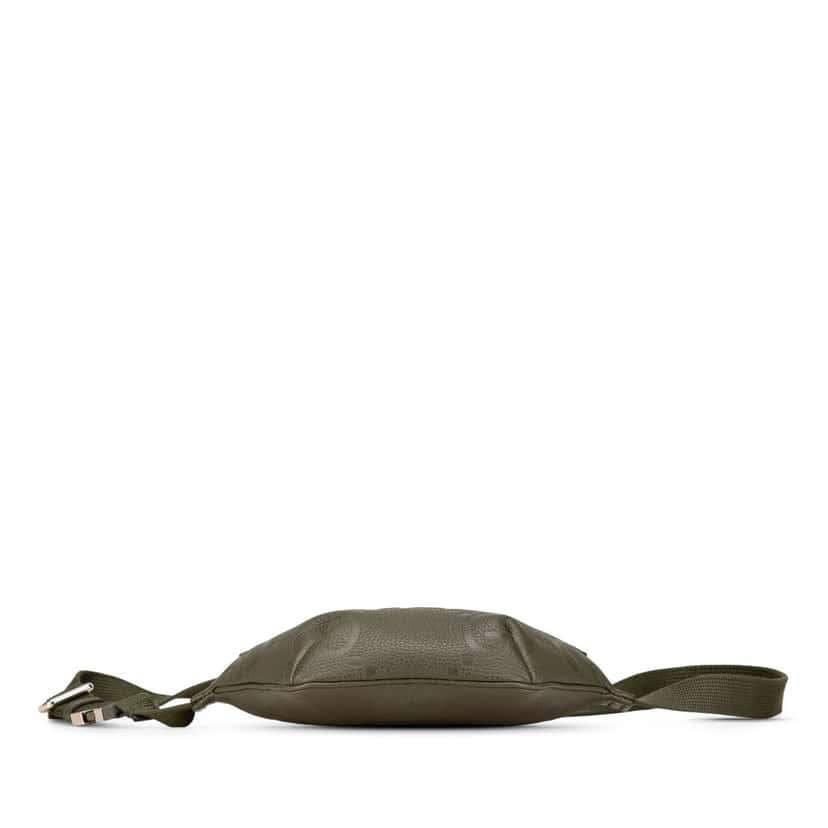 Gucci Small Leather Jumbo GG Belt Bag Green Leather Good condition - Inside View