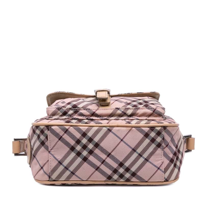 Burberry Nova Check Canvas Crossbody Pink Canvas Good condition - Inside View