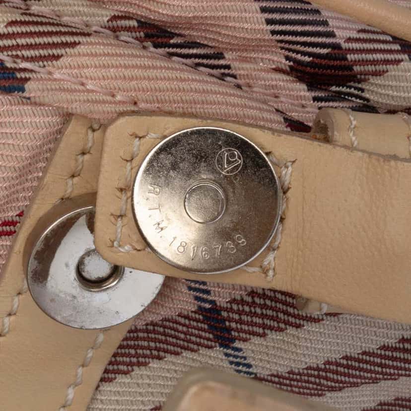 Burberry Nova Check Canvas Crossbody Pink Canvas Good condition - Box View