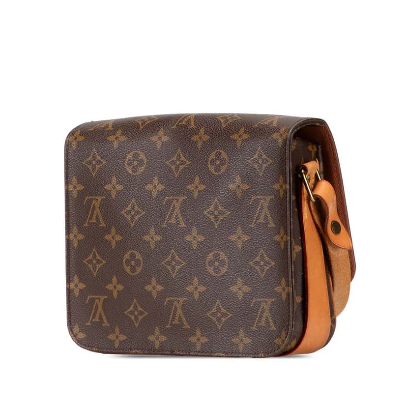 Louis Vuitton Monogram Cartouchiere MM Brown Canvas Good condition - Back View