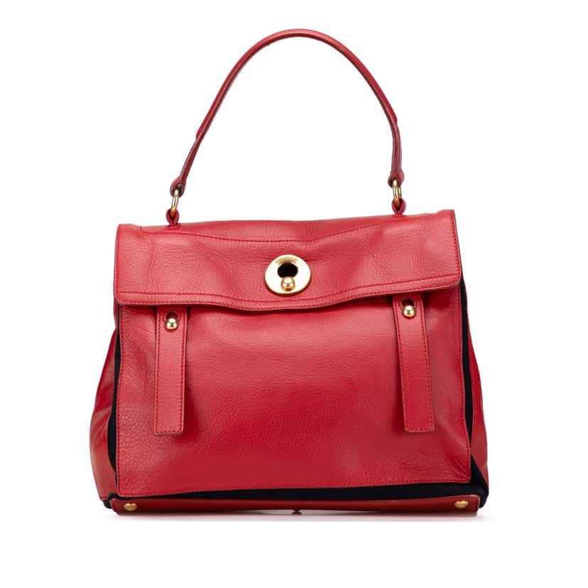 Yves Saint Laurent Medium Leather Muse Two Handbag Red Leather Good condition - Front View