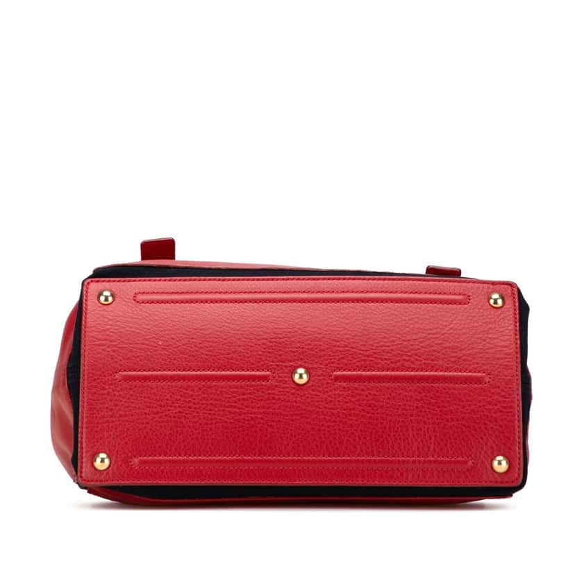Yves Saint Laurent Medium Leather Muse Two Handbag Red Leather Good condition - Inside View