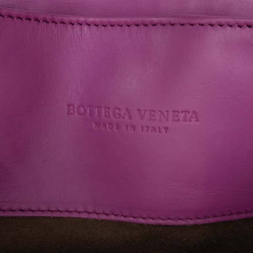 Bottega Veneta Small Nappa Intrecciato Roma Satchel Pink Leather Good condition - Box View