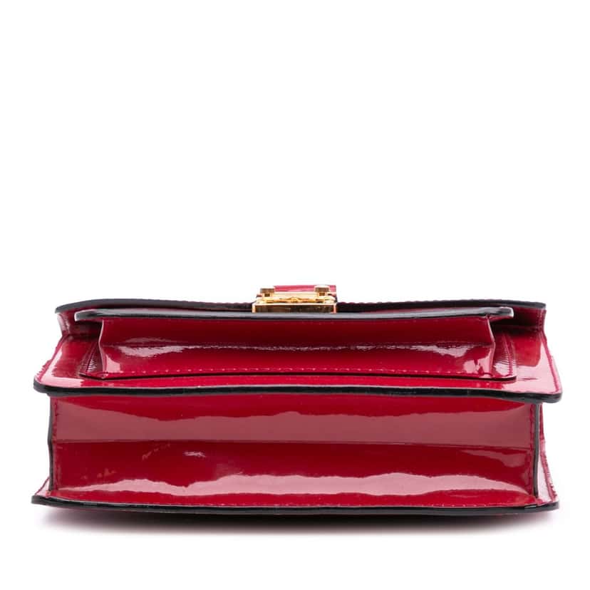 Louis Vuitton Monogram Vernis Monceau BB Red Leather Good condition - Inside View