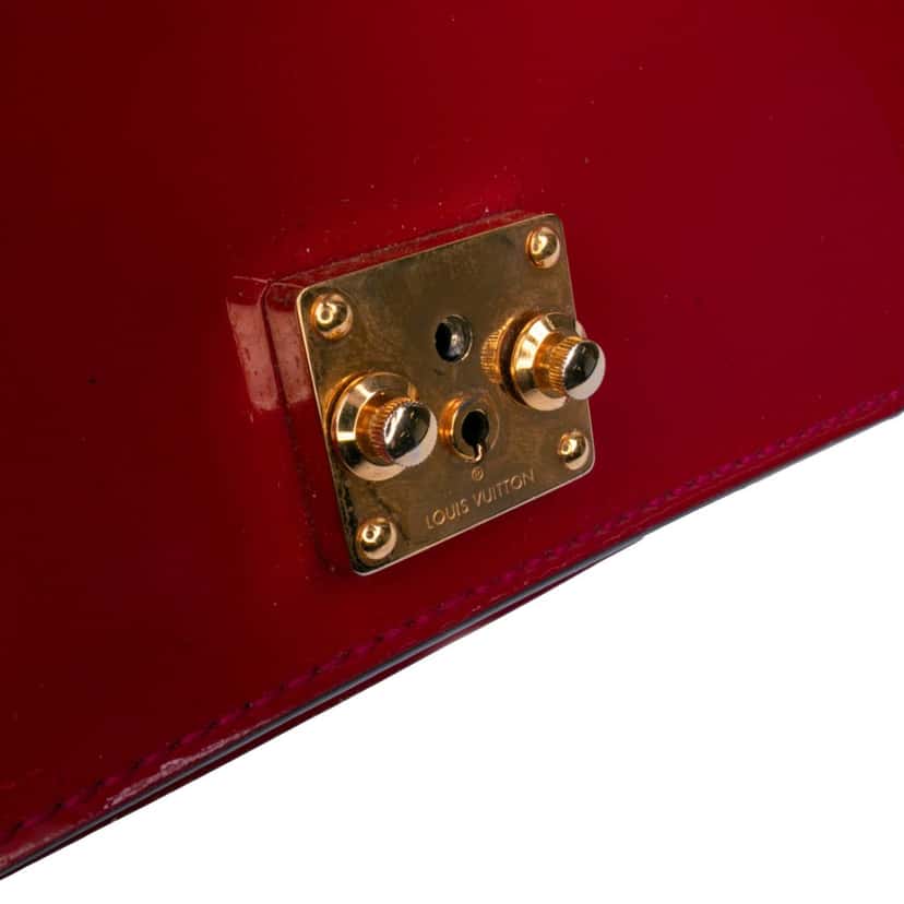 Louis Vuitton Monogram Vernis Monceau BB Red Leather Good condition - Box View