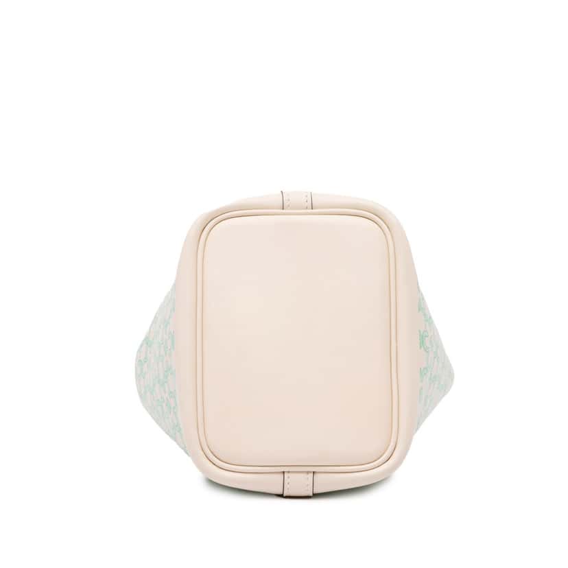 Hermès Micro Swift Lucky Daisy Picotin Lock 14 White Leather Good condition - Inside View