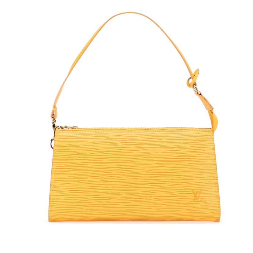 Louis Vuitton Epi Pochette Accessoires Yellow Leather Good condition - Front View