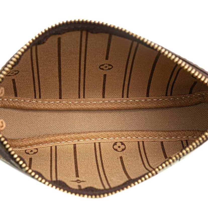 Louis Vuitton Monogram Patch Mini Pochette Accessoires Brown Canvas Very good condition - Model View