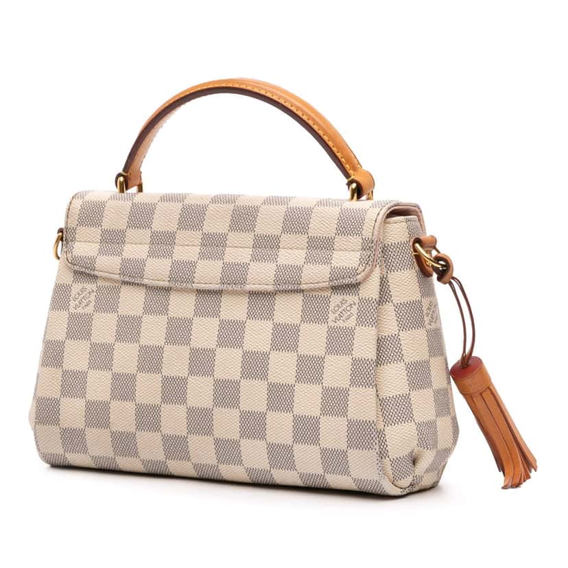 Louis Vuitton Damier Azur Croisette White Canvas Good condition - Back View