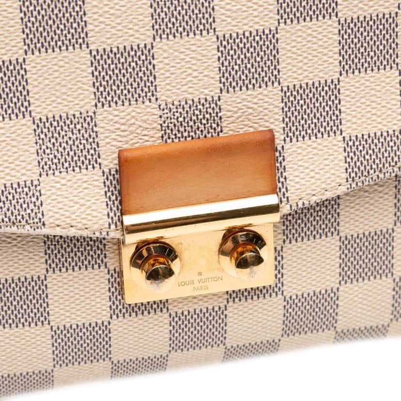 Louis Vuitton Damier Azur Croisette White Canvas Good condition - Box View