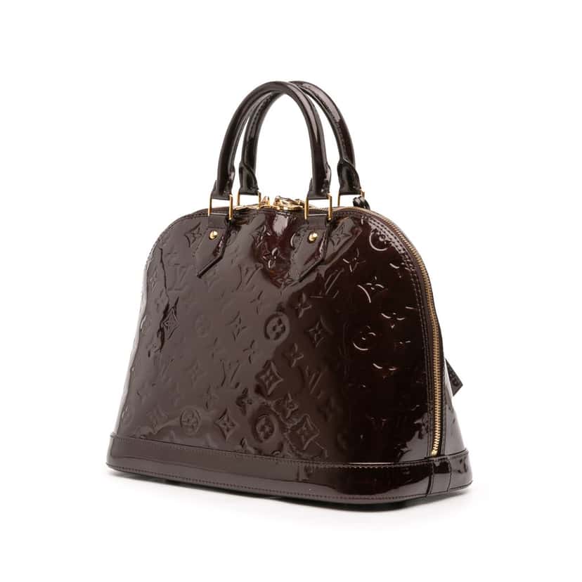 Louis Vuitton Monogram Vernis Alma PM Purple Leather Good condition - Back View