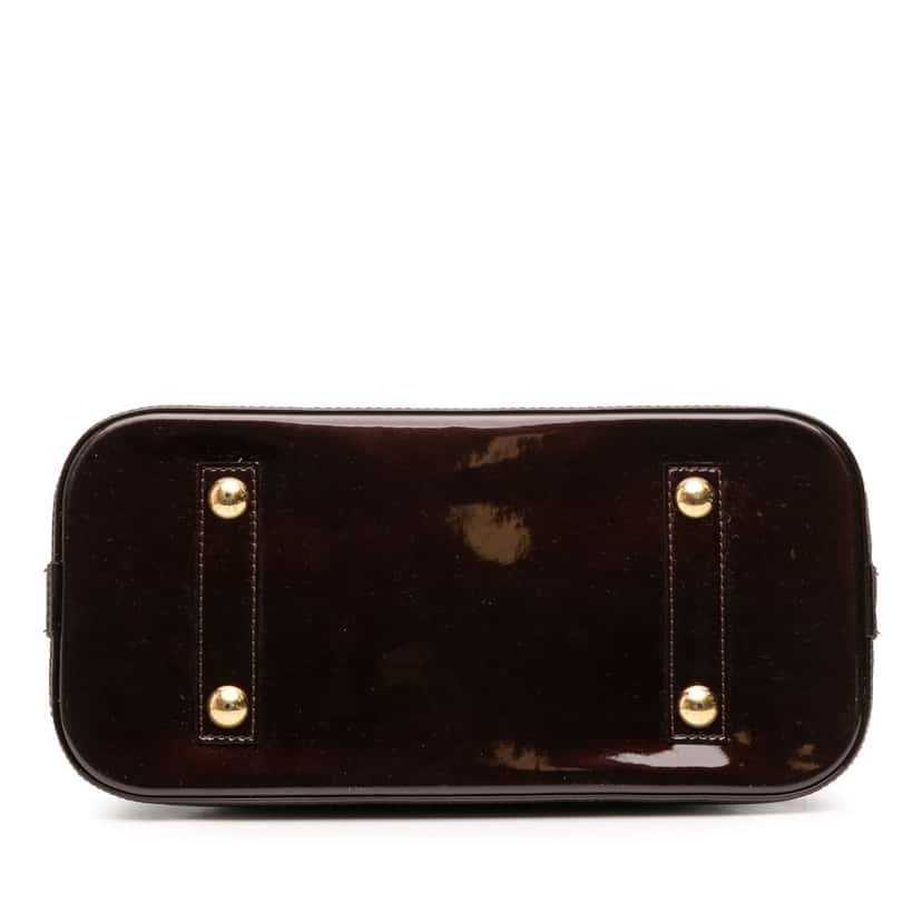 Louis Vuitton Monogram Vernis Alma PM Purple Leather Good condition - Inside View