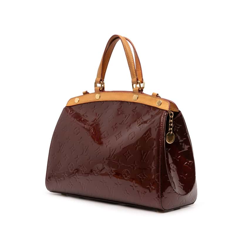 Louis Vuitton Monogram Vernis Brea MM Red Leather Good condition - Back View