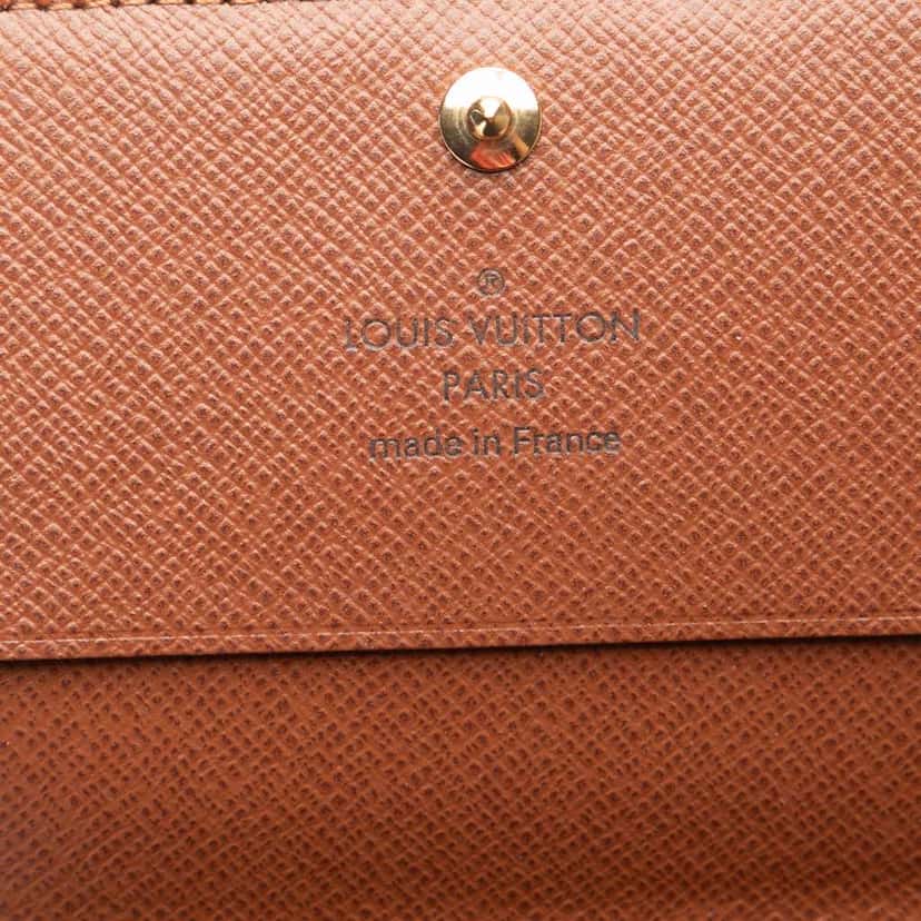 Louis Vuitton Monogram Enveloppe Carte De Visite Brown Canvas Good condition - Box View