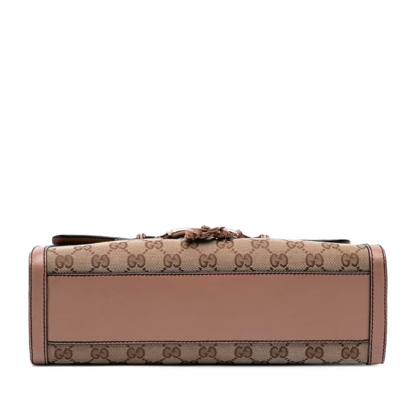 Gucci Medium GG Canvas Emily Shoulder Bag Brown Canvas Good condition - Inside View