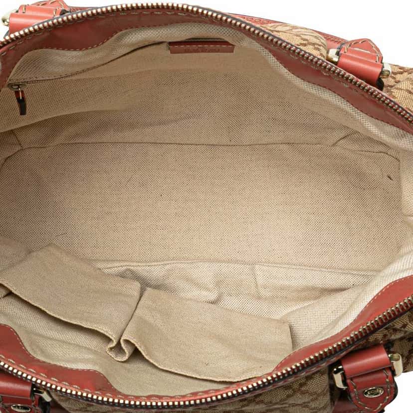 Gucci Diamante Canvas Sukey Satchel Brown Canvas Very good condition - Model View