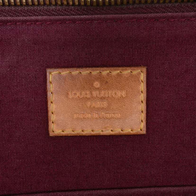 Louis Vuitton Monogram Vernis Alma PM Red Leather Good condition - Box View