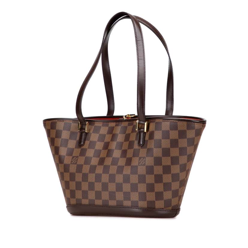 Louis Vuitton Damier Ebene Manosque PM Brown Canvas Good condition - Back View