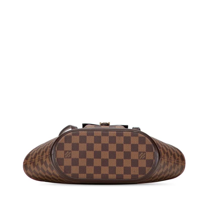 Louis Vuitton Damier Ebene Manosque PM Brown Canvas Good condition - Inside View