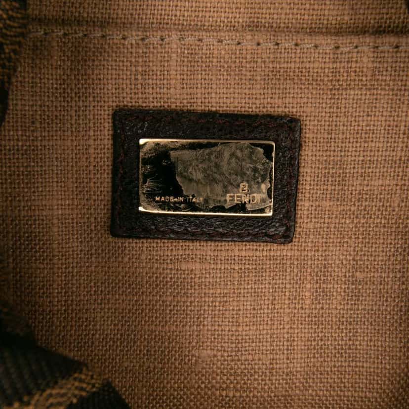 Fendi Zucca Canvas Spy Pochette Brown Canvas Good condition - Box View