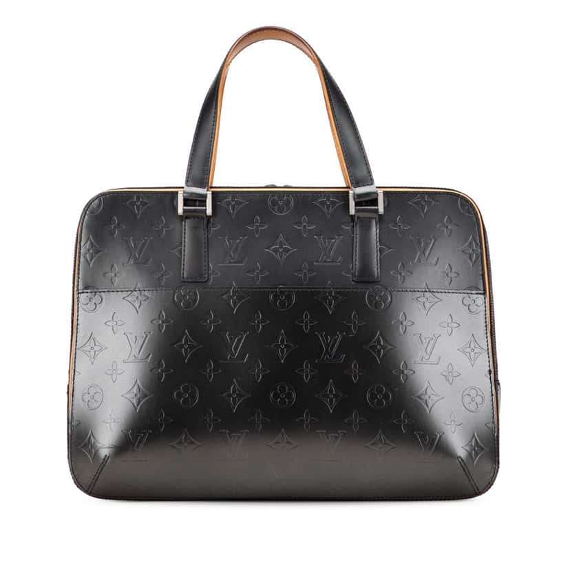 Louis Vuitton Monogram Mat Malden Grey Leather Good condition - Front View