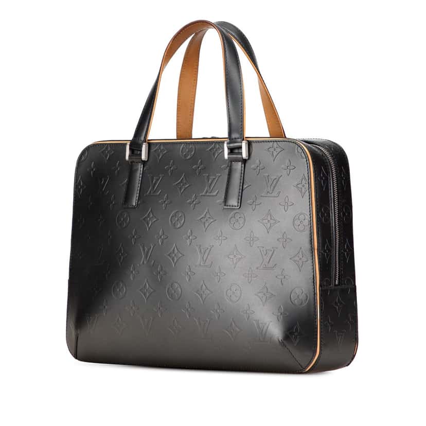 Louis Vuitton Monogram Mat Malden Grey Leather Good condition - Back View