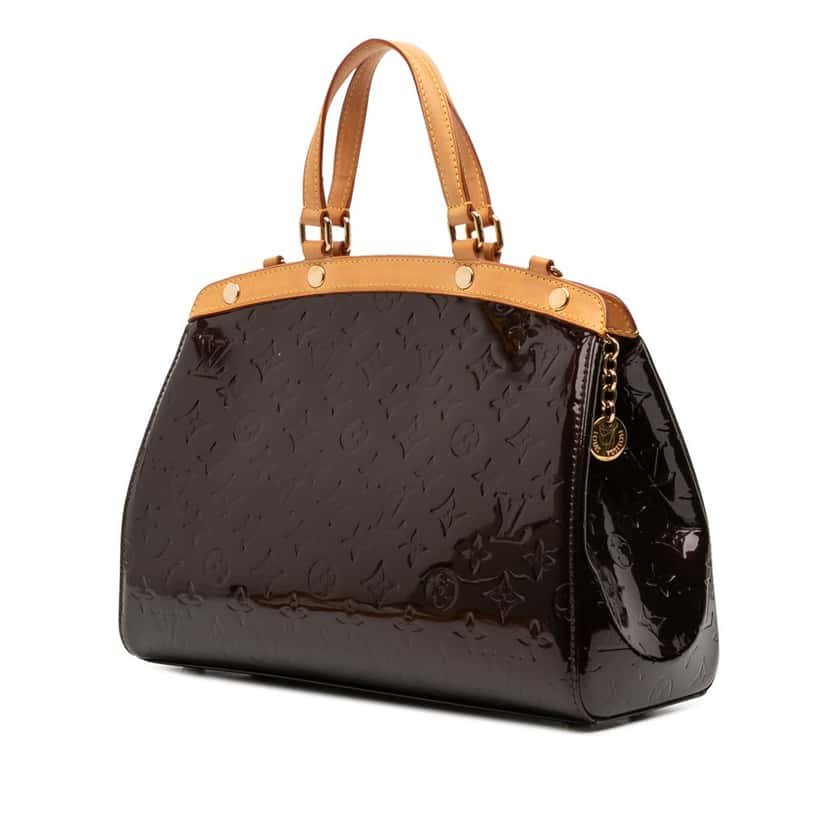 Louis Vuitton Monogram Vernis Brea MM Purple Leather Good condition - Back View