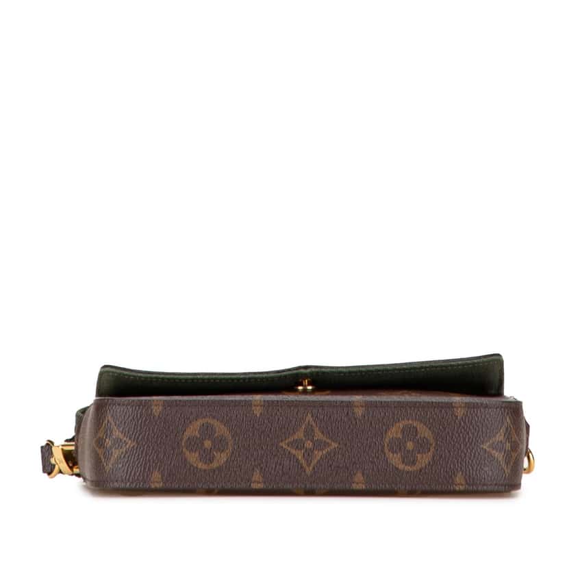 Louis Vuitton Monogram Felicie Strap And Go Brown Canvas Good condition - Inside View