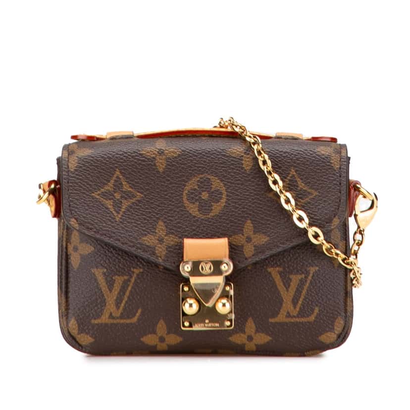 Louis Vuitton Monogram Micro Metis Brown Canvas Good condition - Front View