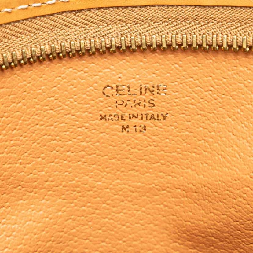Celine Macadam Coated Canvas Clutch Brown Canvas Good condition - Box View