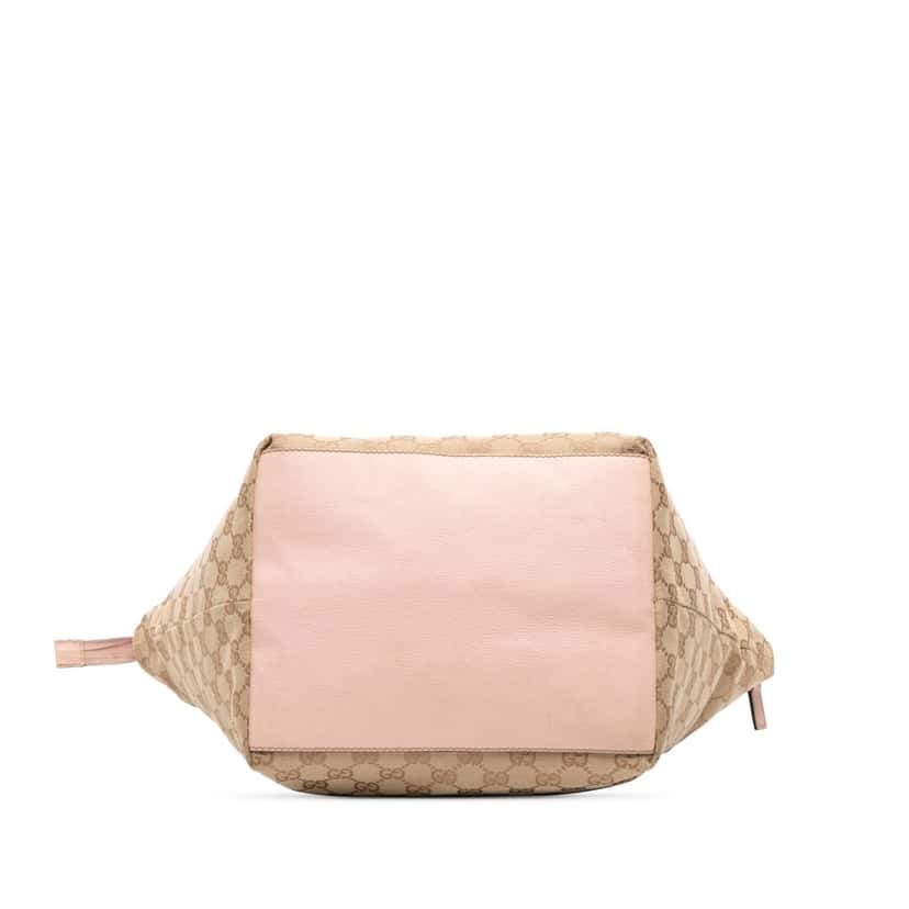 Gucci GG Canvas Web Tote Brown Canvas Good condition - Inside View