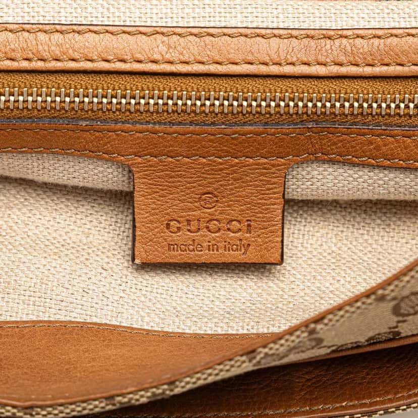 Gucci GG Canvas Marrakech Shoulder Bag Brown Canvas Good condition - Box View
