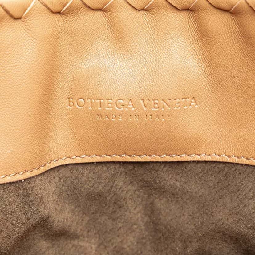 Bottega Veneta Intrecciato Flap Satchel Brown Leather Good condition - Box View