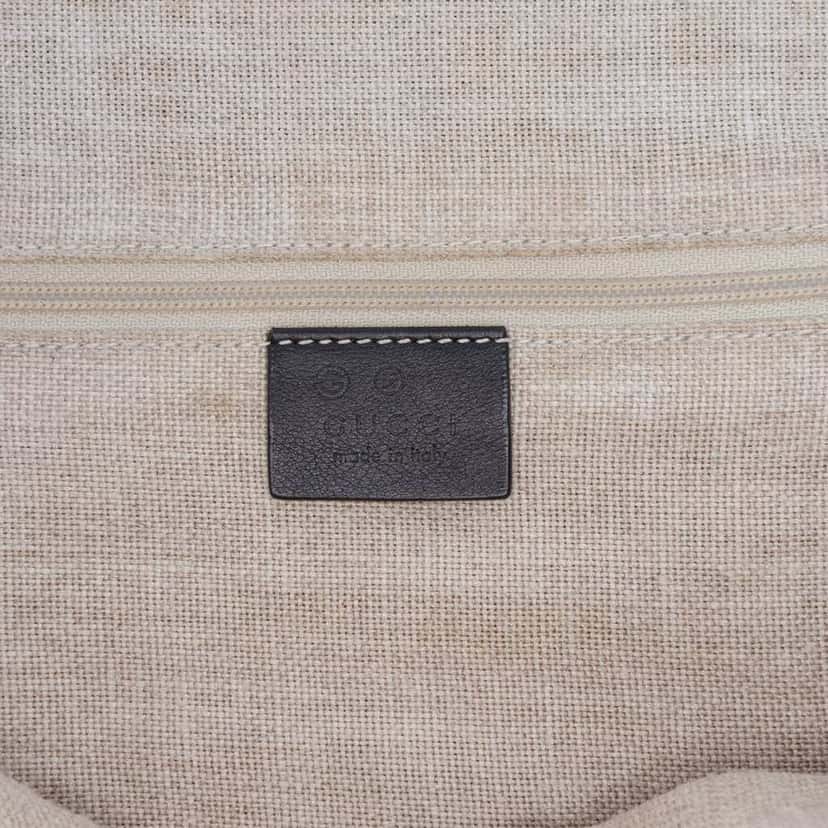 Gucci Medium Microguccissima Dome Satchel Black Leather Good condition - Box View
