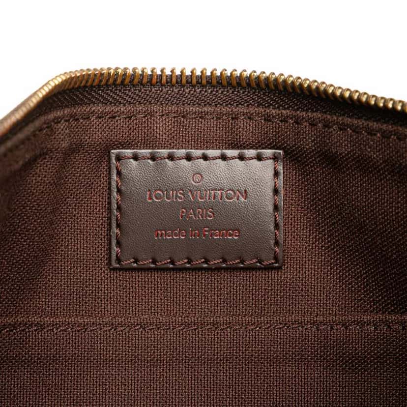 Louis Vuitton Damier Ebene Brooklyn Pochette Brown Canvas Very good condition - Box View