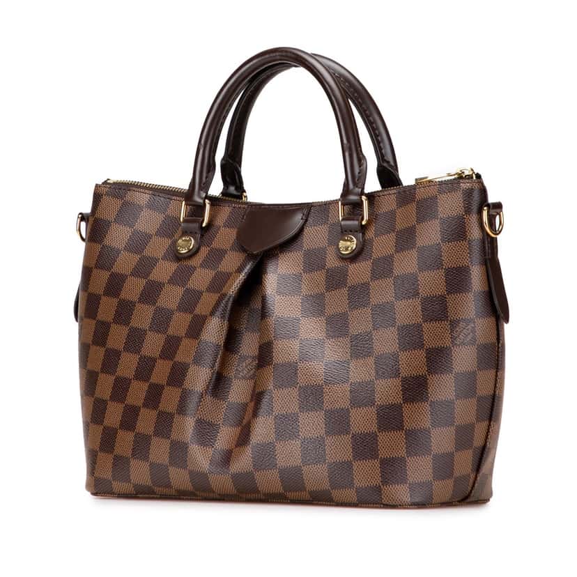 Louis Vuitton Damier Ebene Siena PM Brown Canvas Good condition - Back View