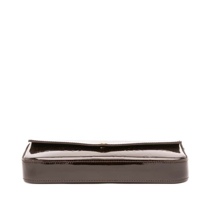 Louis Vuitton Monogram Vernis Pochette Felicie Purple Leather Good condition - Inside View