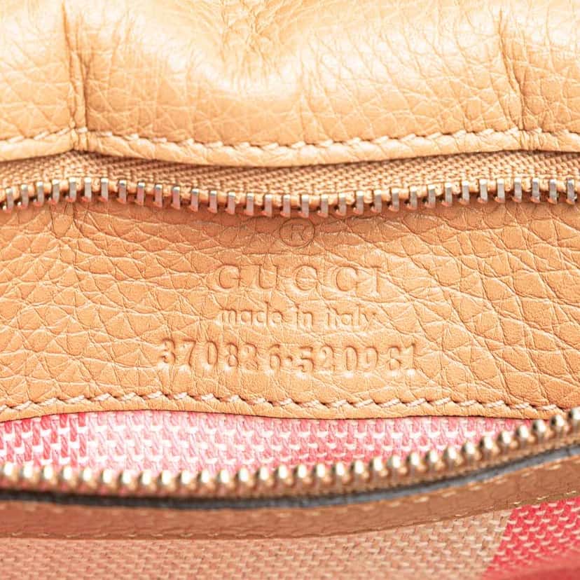 Gucci Medium Leather Bamboo Daily Crossbody Brown Leather Good condition - Box View