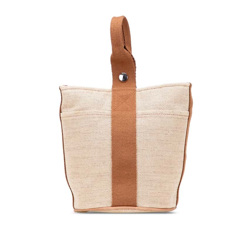 Hermès Toile Saxo PM Brown Canvas Good condition - Front View