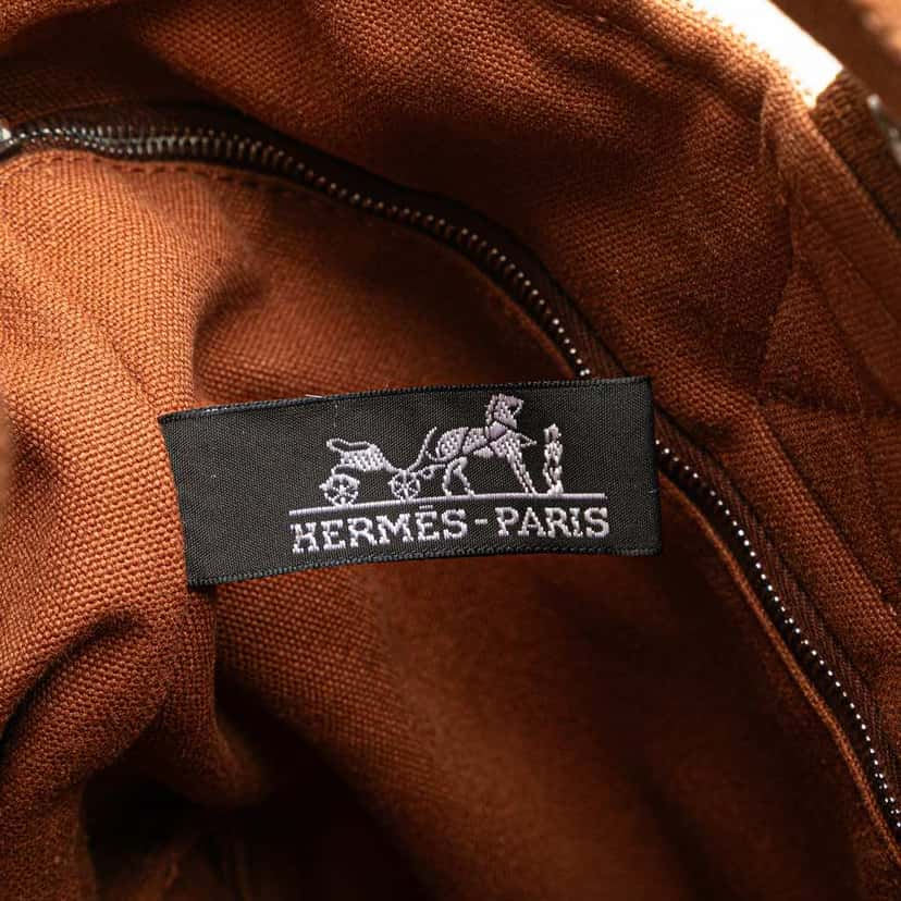 Hermès Toile Saxo PM Brown Canvas Good condition - Box View