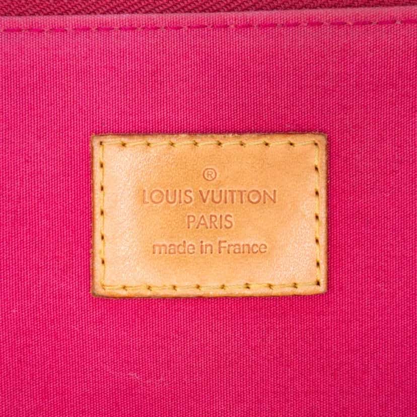 Louis Vuitton Monogram Vernis Alma PM Red Leather Good condition - Box View