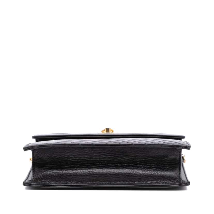 Celine Leather Satchel Black Leather Good condition - Inside View