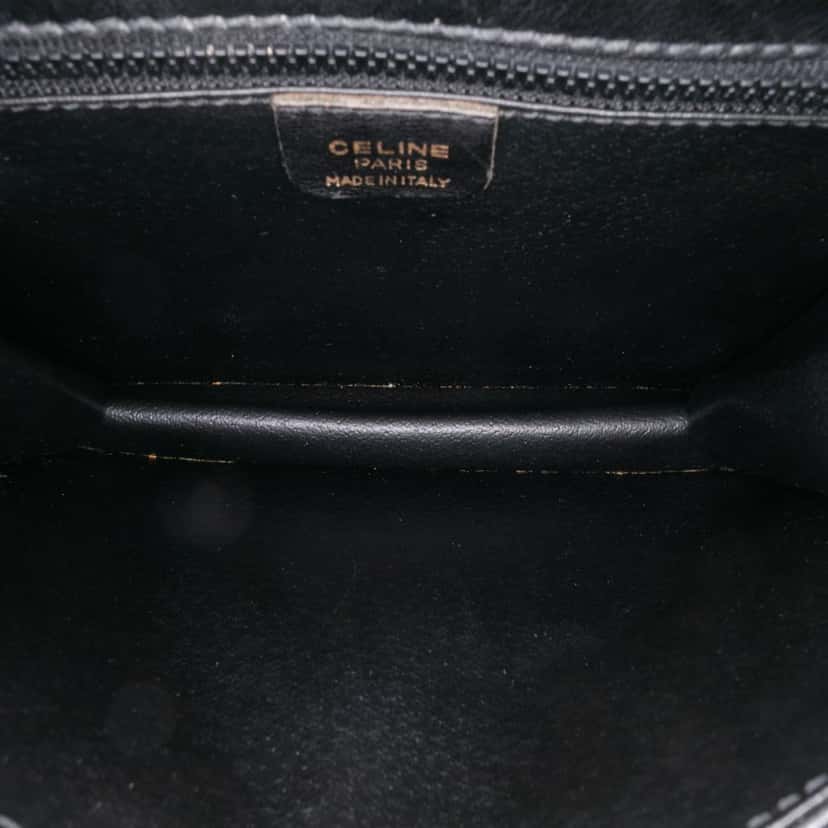 Celine Leather Satchel Black Leather Good condition - Model View